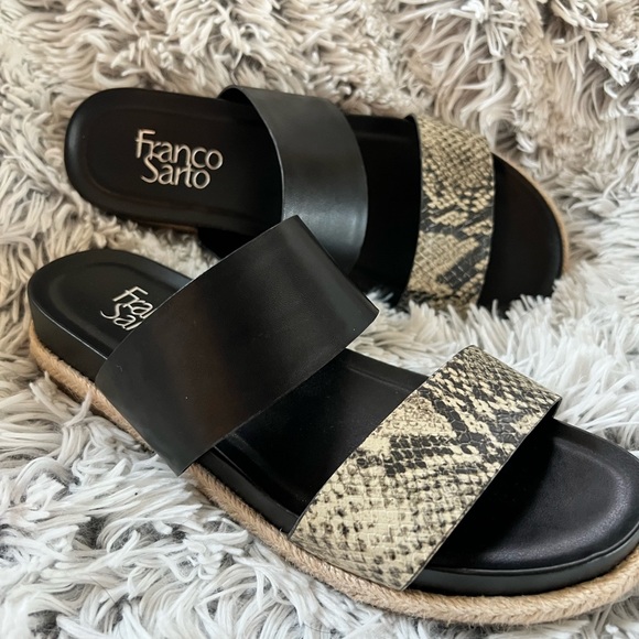 Franco Sarto Shoes - Franco Sarto snakeskin espadrille sandals
